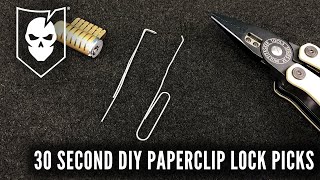 30 Second DIY Paperclip Lock Picks [upl. by Ear553]