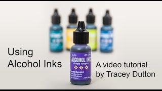 Alcohol Inks A Lavinia Stamps Tutorial [upl. by Alfonzo]