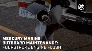 Mercury Marine Outboard Maintenance FourStroke Engine Flush [upl. by Vanderhoek]