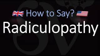 How to Pronounce Radiculopathy CORRECTLY Meaning amp Pronunciation [upl. by Lari]