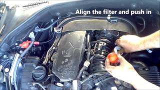 BMW 520D Diesel Fuel Air Oil Filter change  Service and reset F10  N47 [upl. by Scrogan147]