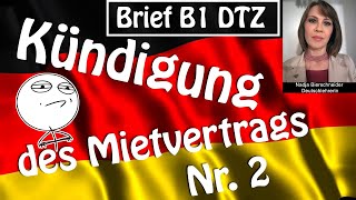 Fristgerechte Kündigung des Mietvertrags Brief B1 DTZ [upl. by Arries]