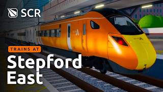 Trains at Stepford East  Roblox SCR V21 [upl. by Lledniuq]