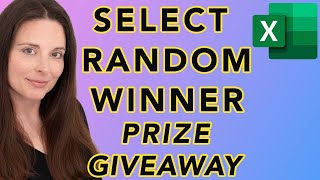 How to Randomly Select a Winner for a Prize Giveaway Using Excel [upl. by Ora]