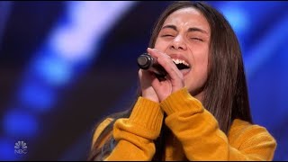 Ashley Marina 12YearOld WOWS With An Emotional Original For Her Dad Americas Got Talent [upl. by Eugenie]