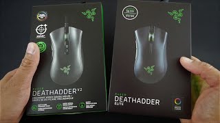 Unboxing the NEW Razer DeathAdder V2 and Comparison to DeathAdder Elite [upl. by Lecroy]