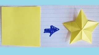 How to Cut a Star with ONE CUT from a Square  Perfect Star for Paper amp Fabric Scrapbooks [upl. by Reivax]