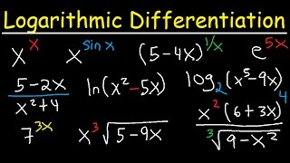 Logarithmic Differentiation of Exponential Functions [upl. by Anyg752]