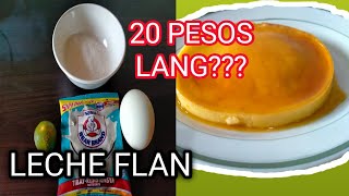 20 PESOS LECHE FLAN  HOW TO MAKE LECHE FLAN  LOCKDOWN RECIPE [upl. by Erreit]