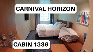 Carnival Horizon Cabin 1339 Category 6M  Deluxe Ocean View Stateroom [upl. by Oberstone653]