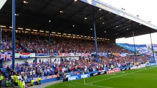 Sheffield Wednesday and Glasgow Rangers Epic rendition of 10 German Bombers [upl. by Sueaddaht]