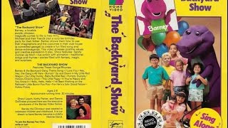 Barney  The Backyard Show 1988 1992 VHS [upl. by Standice676]