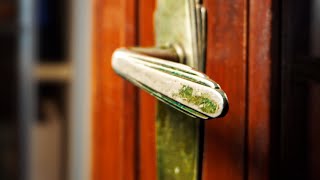 How to Clean Brass Handles on Doors and Other Hardware [upl. by Tankoos]