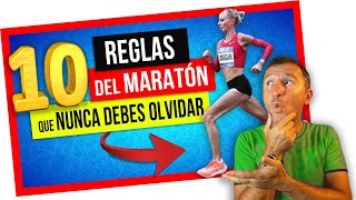 ➤ Cómo prepararse para una MARATÓN de 42km 🏆 las 10 REGLAS DE ORO 🥇 [upl. by Anelahs]