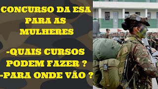 Como funciona a ESA para as mulheres  Exército Brasileiro Feminino [upl. by Hsaniva239]