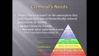 Theories of Criminality Rational Choice Theory [upl. by Ijnek992]