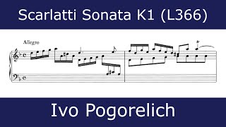 Domenico Scarlatti  Sonata in D minor K1 Ivo Pogorelich [upl. by Liw]