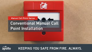 Manual Call Point  How to install a Conventional Manual Call Point [upl. by Nilson]