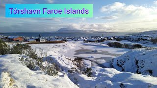 Torshavn Faroe Islands  sunny winter walking day in the capital [upl. by Areip211]