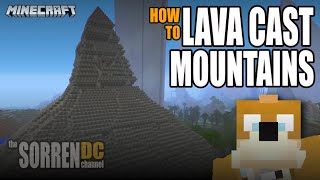 How To Build A Lava Cast Mountain In Minecraft [upl. by Silera]