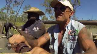 Crazy Bull Chasing at Seven Emu Station ► All 4 Adventure TV [upl. by Rexer]