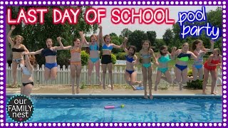 LAST DAY OF SCHOOL POOL PARTY CELEBRATION [upl. by Gratt]