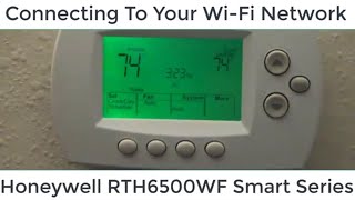 How To Connect Your Honeywell RTH6500WF or RTH6580WF To Your Wi Fi Network Using Your Mobile Phone [upl. by Ilaire]