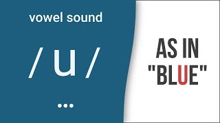 Vowel Sound  u  as in quotbluequot American English Pronunciation [upl. by Kramer]