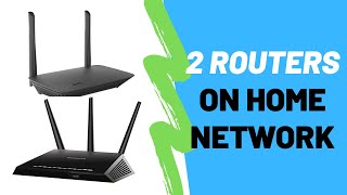 How To Connect 2 Routers On 1 Home Network [upl. by Yauqram674]