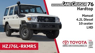 Land Cruiser 76 Hardtop  42 Diesel  10 seater  LHD [upl. by Yesrej578]