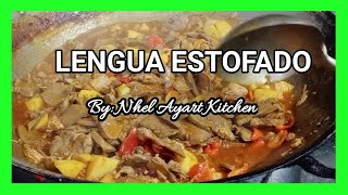 Legua EstofadoPinoy RecipeNhel Ayart Kitchen [upl. by Ilohcin]