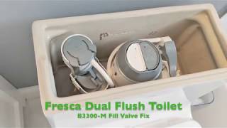 Fresca Dual Flush Toilet Fill Valve Repair Project [upl. by Phylis]