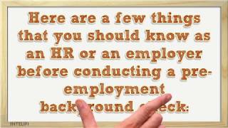 Preemployment Background Check Guidelines to Follow [upl. by Lehar]