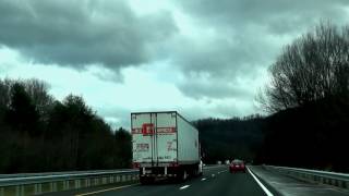 I 40 East Across the Mountains to Asheville NC [upl. by Nnylarej658]