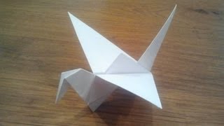 How To Make an Origami Flapping Bird [upl. by Kuehn752]