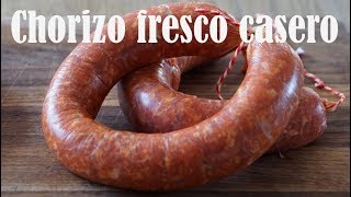 COMO HACER CHORIZO CASERO FRESCO [upl. by Nylaehs]