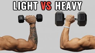 Light Weights vs Heavy Weights for Muscle Growth [upl. by Kcirredal]