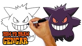 How to Draw Pokemon  Gengar [upl. by Asillam888]