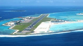 Landing at Male Maldives Airport [upl. by Garson]