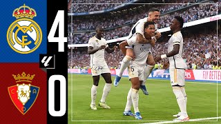 Real Madrid 40 Osasuna  HIGHLIGHTS  LaLiga 202324 [upl. by Ylrrad]