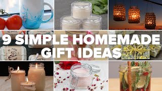 9 Simple Homemade Gift Ideas [upl. by Nerrag]