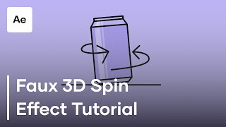 How To Create A Faux 3D Spin Effect In After Effects [upl. by Menides48]