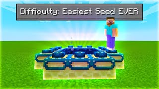 I Found The Easiest Seed In Minecraft [upl. by Einohtna]