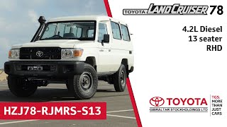 Toyota Land Cruiser Hardtop 78  42 Diesel  13 seater  RHD [upl. by Mcadams]