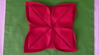 Napkin Folding  Lotus [upl. by Oni]