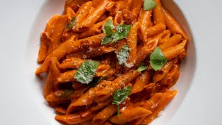 Penne Alla Vodka  Pasta with Vodka Sauce [upl. by Ailet]