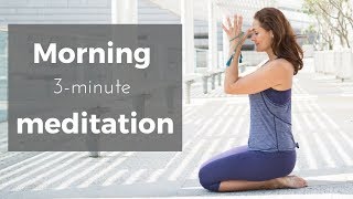 Morning Meditation  3minute guided meditation [upl. by Veradis667]