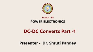 Power Electronics  DCDC Converts Part 1 [upl. by Hoashis]