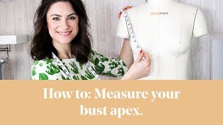 How To Measure YOUR Bust Apex and Position on a Pattern [upl. by Nalepka]