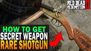 Secret Weapon How To Get The Rare Shotgun Red Dead Redemption 2 Secret Items [upl. by Akahc]